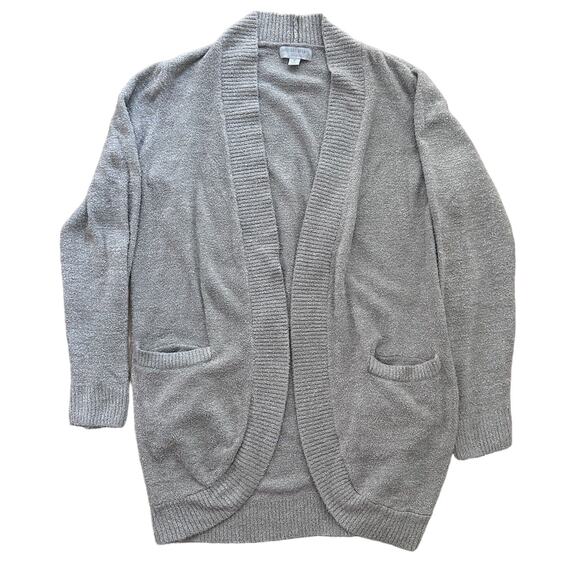 Barefoot‎ Dreams Cozy Chic Lite Cardigan Sz M Light Brown/Oat - Picture 1 of 7
